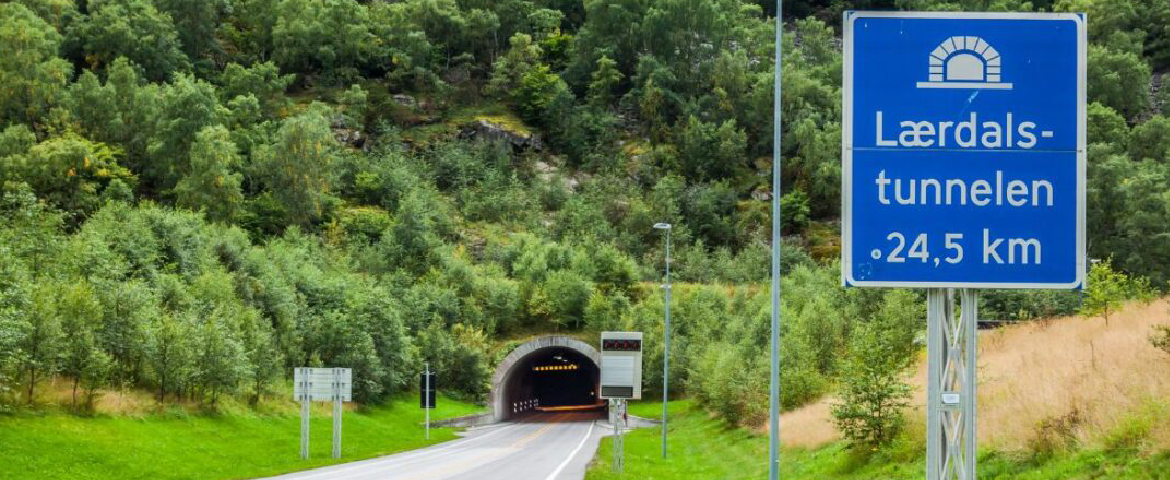 Túnel rodoviario mais longo do mundo na Noruega