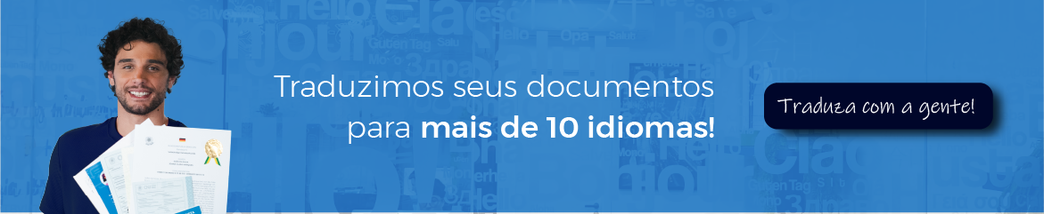 Banner eTraduções: Traduzimos para mais de 10 idiomas