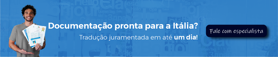 Banner eTraduções: Documentação pronta pra Itália? Banner eTraduções: Documentação pronta pra Itália?