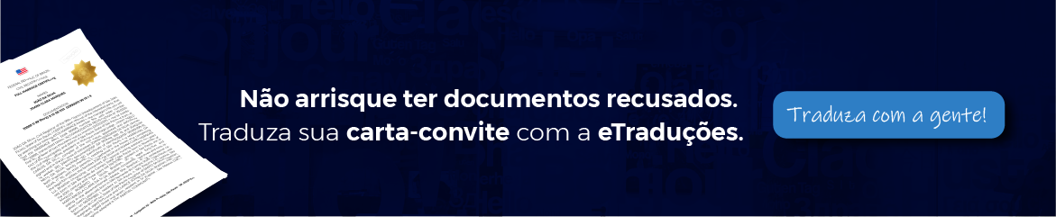 Banner eTraduções: Não arrisque ter documentos recusados.