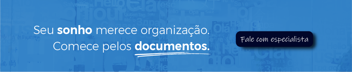 Banner eTraduções: Seu sonho merece organização.