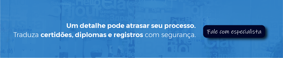 Banner eTraduções: um detalhe pode atrasar seu processo.